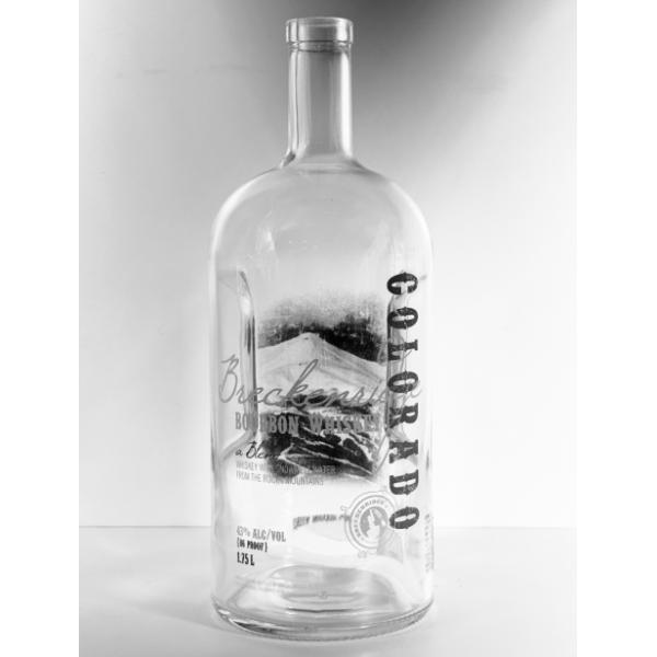 Графинчик супер квадрата пробочки бутылки рома огнива причудливого алюминиевого деревянного стеклянный