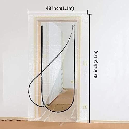 Sewing Zipper Door For Dust Barrier Zipwall Plastic zipper door dust barrier door U shape Dust Barrier Protection Kit