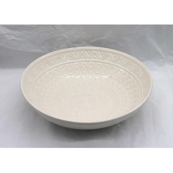White Ceramic Serving Platters , Porcelain Dinner Plates For Restaurant / Home