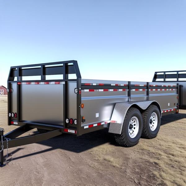 Transportation 7C Agricultural Farm Trailers for Ranchers Suspension Half-Suspension Self-Discharging and Non-Self-Discharging Models
