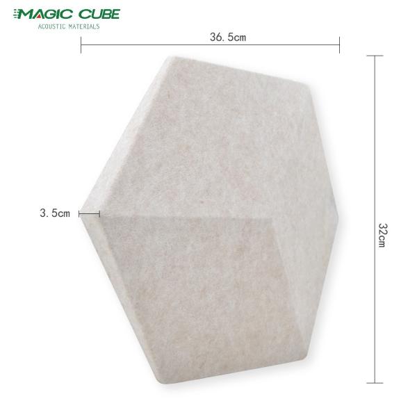 100% Polyester Fiber Acoustic Panel 1220x2440mm 9mm 3500gsm Sound Absorbing Wall Board for Library Interior Decoration