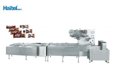 Da máquina horizontal do bloco do fluxo da barra de chocolate da energia estrutura compacta projetada