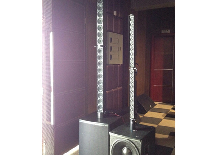 White Painting Pro Line Array Column Speaker Box  , Weatherproof Speaker System