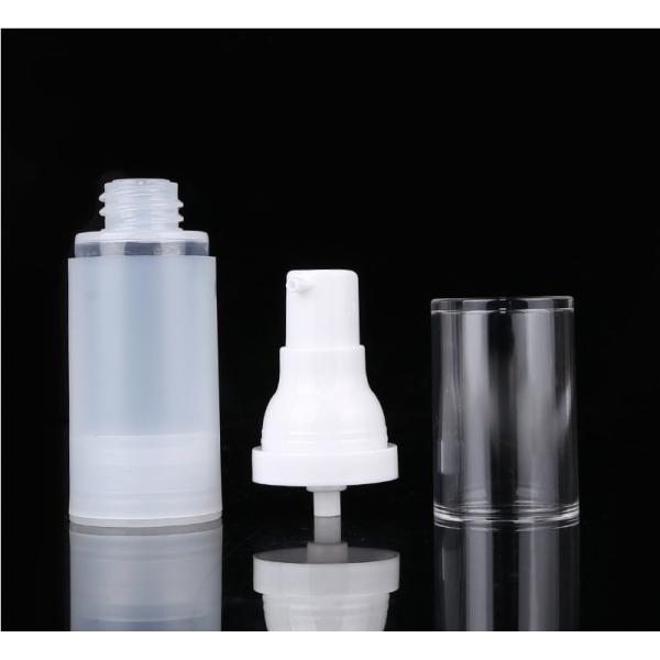 15ml 30ml 50ml Empty PP Plastic Translucent Recyclable Foundation Airless Plastic Pump Bottles