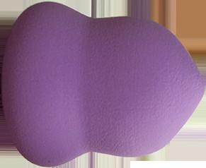 Hydrophilic Non Latex Powder Puff Cosmetic Brush Purple Small Gourd