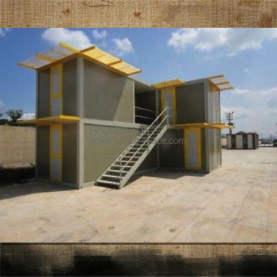 Painel de sanduíche modular moderno móvel da armação de aço do verde da casa