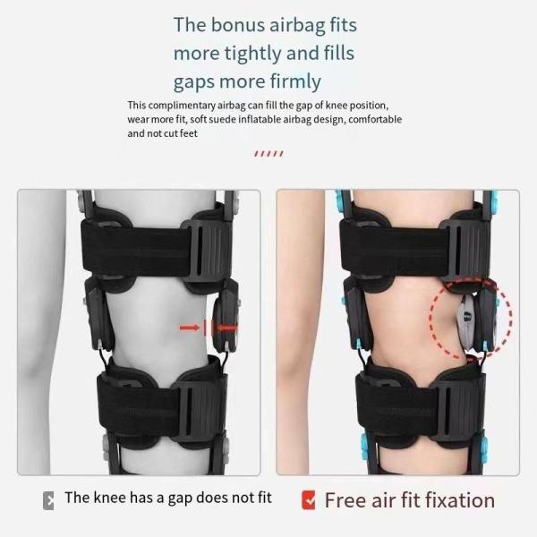 CE Certification Metal Adjustable Orthopedic Knee Brace for Rehabilitation Support