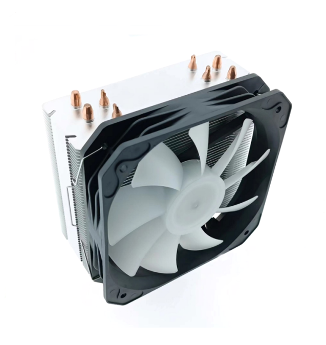 Desktop Computer CPU Heatsink 4 Copper Heat Pipe Downdraft CPU Cooling Fan