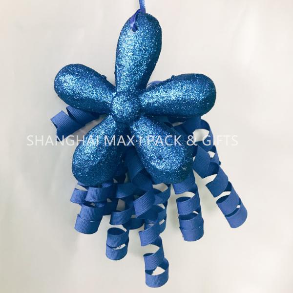 Fancy Present Wrapping Accessories , Christmas Gift Toppers Hanging Decorative Ornamenting