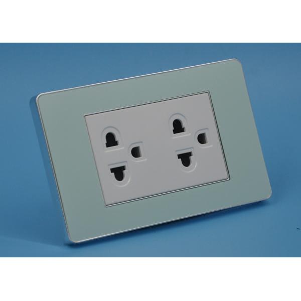 High Standard 2 Gang Socket Duplex Wall Outlet With Children Protection