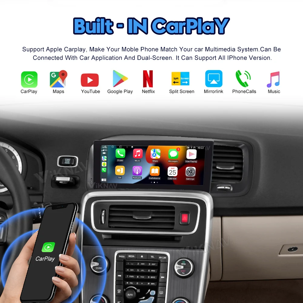 2011-2014 Volvo S60 Сенсорный экран Автомобильный стерео Радио Tesla Style Android Мультимедийный проигрыватель