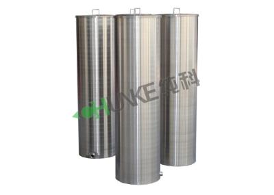 Tanque de armazenamento de aço inoxidável da água cilíndrica da personalização com uso da pressão no produto comestível