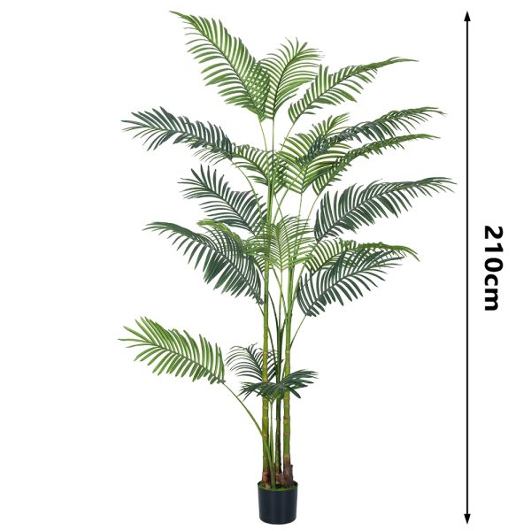 Wholesale Indoor Artificial Plants Faux Hawaii PalmPotted Plants For Indoor Decoration