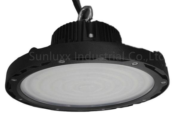 Smooth Surface Aluminum Round LED High Bay , Industrial LED High Bay Light Fixtures