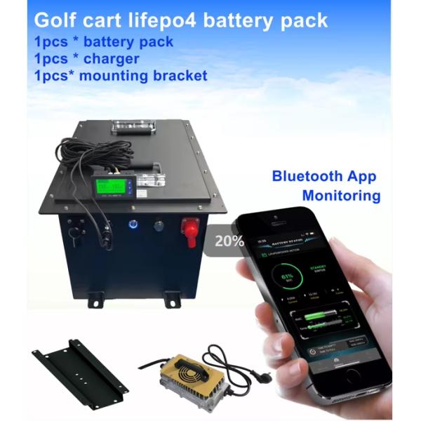 Golf Cart Lithium Battery LiFePO4 Battery 40Ah 50Ah 60Ah 100Ah 300Ah 36V 48V 60V 72V Cycle Life Over 4000 Cycles