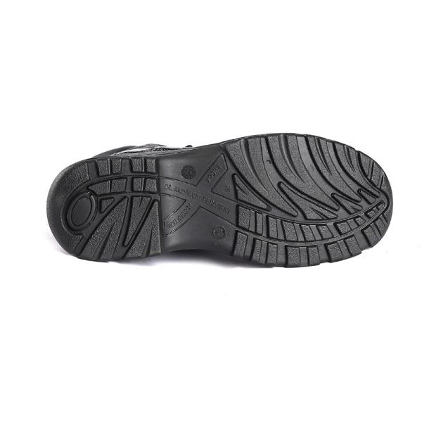 Shengjie Cuero de vaca en relieve superior PU antiperforación Calzado de seguridad a prueba de agua Botas de trabajo para gatos Zapatos de seguridad