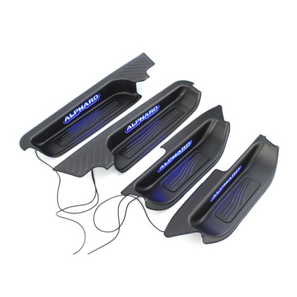 Toyota Alphard 2024 with Aluminum Alloy Foot Pedals and Threshold Strips