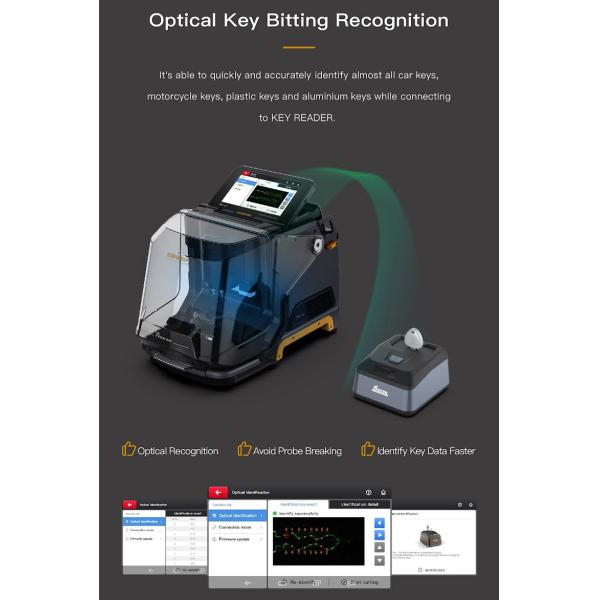 Xhorse Condor XC-MINI Plus II Key Cutting Machine Support Car Motorbike Household Keys with Free M3 and M5 Clamps