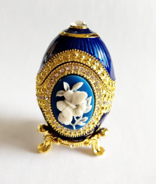 European Easter Egg Jewelry Box Jewel Storage Organizer Event Home Decor Easter Egg Jewelry Box Enamel Trinket box