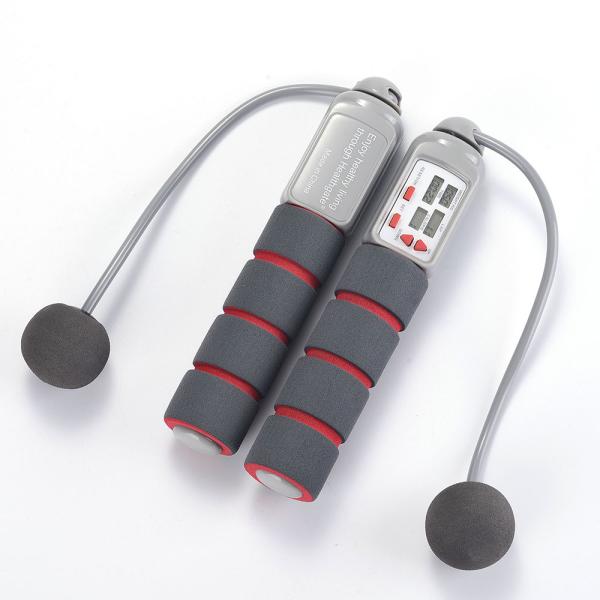 Цифровая подсчет Gery Беспроводная скачка веревка упражнения Карило Расчет Мягкая ручка