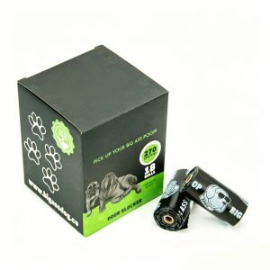 Tear Resistant Compostable Pet Waste Bags Tie Handles 14x29cm 24x35cm