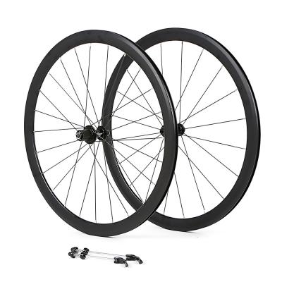 a liga 700C de alumínio cobrir Wheelset, liga Wheelset de 40mm com Rim Brake