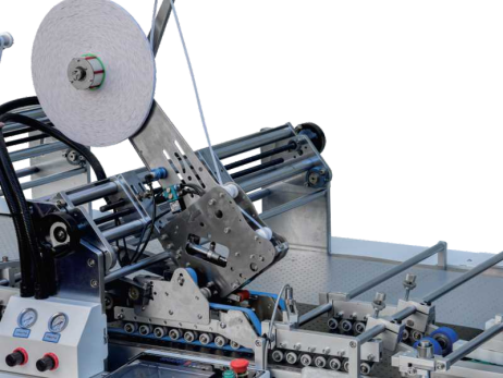 LY-800ACT-T Fully Automatic Double-sided Tape Application Machine With Alignment Adjustment     Gift Box Tape Pasting     Paper Box Tape Application Equipment
