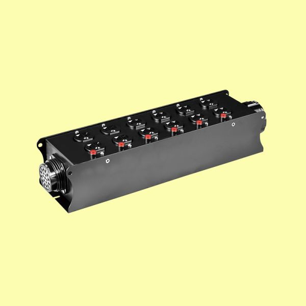 Socapex 19pin Steel Power Box to 12 Way Edisons Low Voltage Power Distribution Equipment