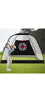 Golf Hitting Cage Practice Aid For Outdoor, Golf Practice Net, Hitting Aids Nets, Portable Golf Impact Nets Cages