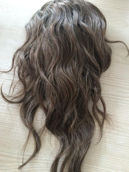 Système de coiffure personnalisé en dentelle 3/4 Full Cap Toupee Hair Piece Naturel