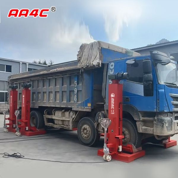 AA4C 45T 7.5T/column x 6 columns bus &truck lift heavy duty vehicle lift combined parking lift Mechanical(Screw-up)