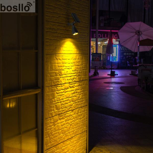 IP65 Waterproof Outdoor Solar Security Lights 1W LED Garden Spotlights​