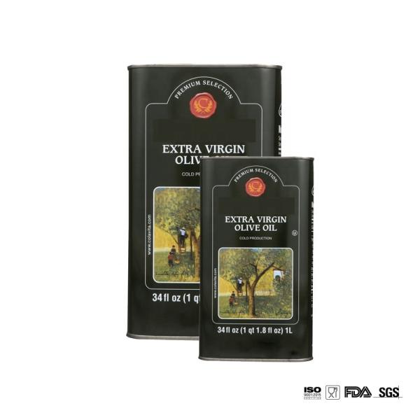 DADI 0.23-0.25mm Thickness Extra Virgin Olive Oil 500ml in Food Grade Tinplate Food Oil Can with UV Finish and Embossing