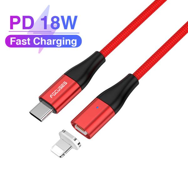 Fast Charging PD 18W Magnetic USB Charging Cable LED Magnetic USB Cable