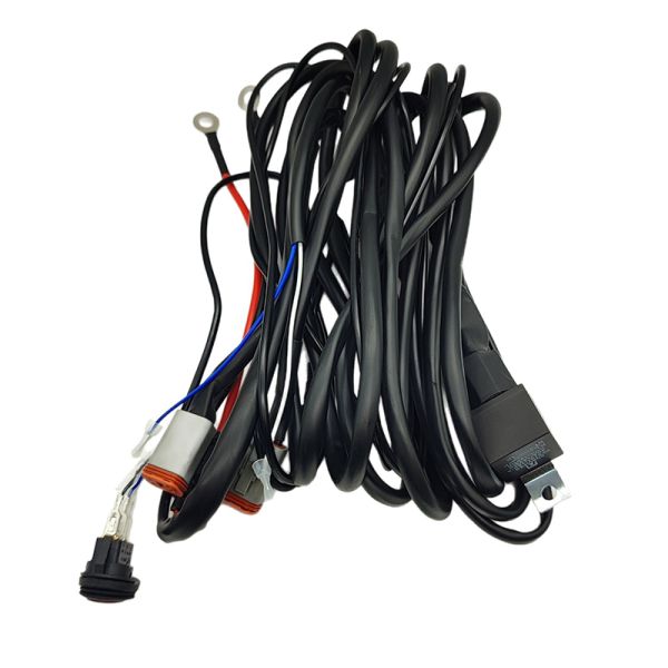 DT Electric Headlight Wiring Harness 1500V With Relay Internal Wire Harness