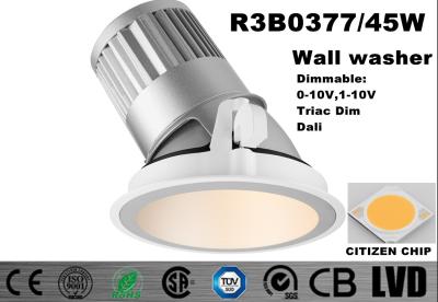 High Brightness LED Wall Washer Lights 2700K White 186 * 210MM CITIZEN LED Downlight