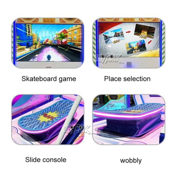 Master Skateboard Ticket Redemption Lottery Game Machine For Kids 1 Player