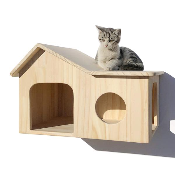 Cat Hammock with Two Removable Covers and Raised Wooden Frame Customized Logo Acceptable