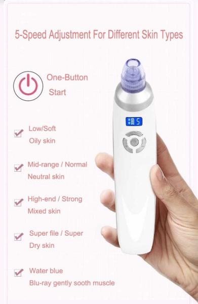 Mini Electric Facial Pore Cleanser Skin Cleaner Blackhead Removal Tool