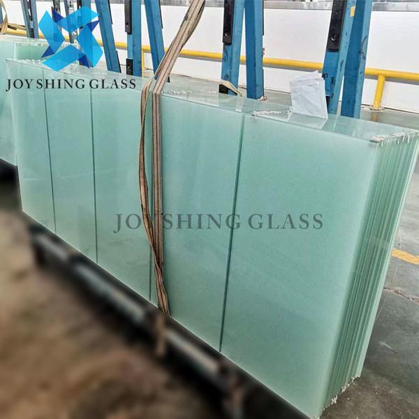 Ácido gravado laminou 6.38mm de vidro a 100mm Grey Laminated Glass