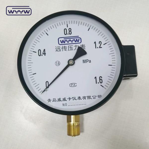 1.6MPa caixa de aço preto 1/2bsp M20X1.5 6 polegadas contato elétrico manômetro de pressão de escala dupla preço