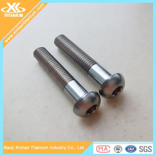 High tensile Gr5 M10 titanium hex socket button head bolts