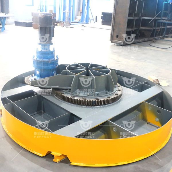 Radio Control Electric Motorized Turntable Transfer Cart Manufacturing