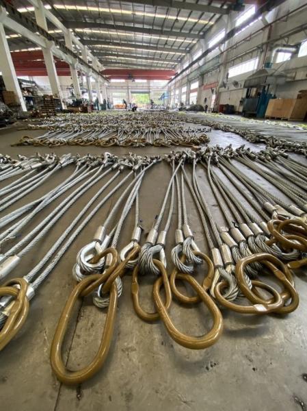 48mm de aço galvanizados 4 estilingues da corda de fio da maneira