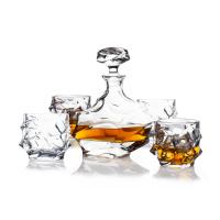 Décanteur de la meilleure qualité adapté aux besoins du client de whiskey de boisson alcoolisée et coffre-fort en verre de FDA