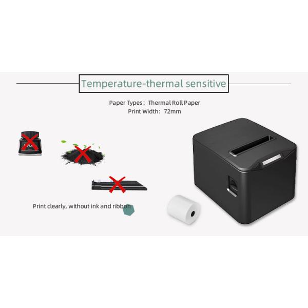 AC 110V/220V Input POS 80 Thermal Printer with Thermal Receipt and Barcode Private Mold