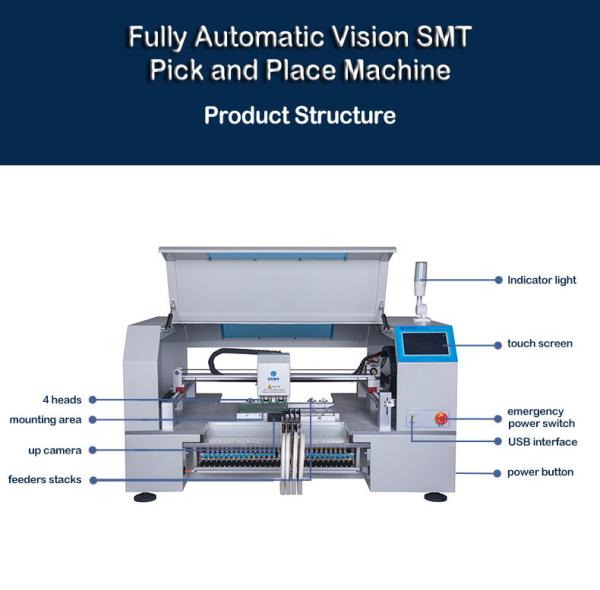 Pick And Place Machine 4 Heads Charmhigh CHM-560P4 Desktop Automatic High Speed