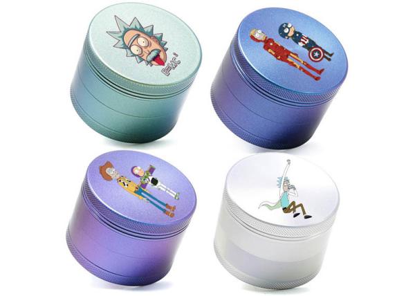Aluminum Alloy 4 Layer Herb Grinder , 63mm Do Dry Week Marijuana Grass Grinder