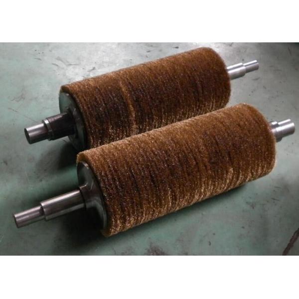 Deburring Steel Tube Industrial Roller Brushes / Steel Wire Roller Brushes
