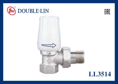 Angle Radiator Valve Size 1/2 3/4 ISO228 Thread 32℉ to 248℉ Working Temperature